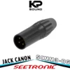 Jack Canon Đực Seetronic – SCMM3-BG