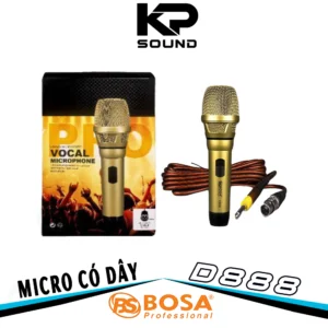 Micro Karaoke Có Dây Bosa D888