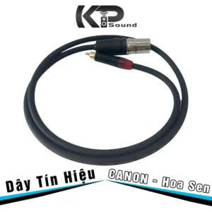 Dây Tín Hiệu Canon (XLR) Đực - Hoa Sen (RCA) Seetronic