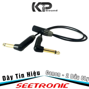 Dây Tín Hiệu Canon (XLR) Đực - 2 Đầu 6 Ly Seetronic